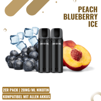 SKE Crystal Pro 800 - Peach Blueberry Ice - 2er Pack