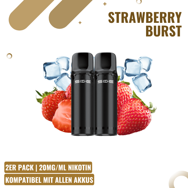 SKE Crystal Pro 800 - Strawberry Burst - 2er Pack