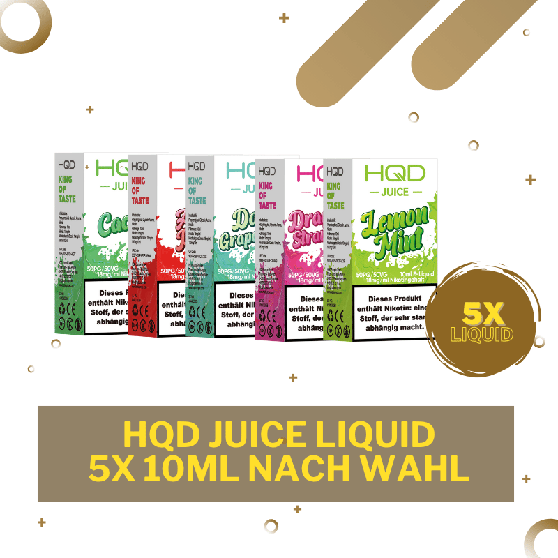 HQD Juice Bundle - 5x 10ml Liquid