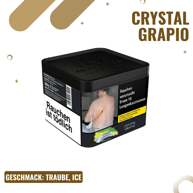 Al Fakher 200g - Crystal Grapio - Shisha Tabak