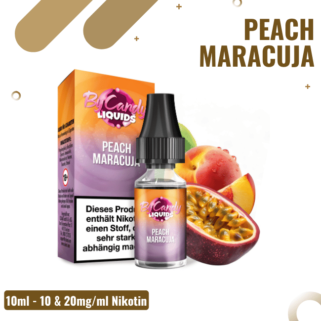 By Candy Liquid NicSalt - Peach Maracuja