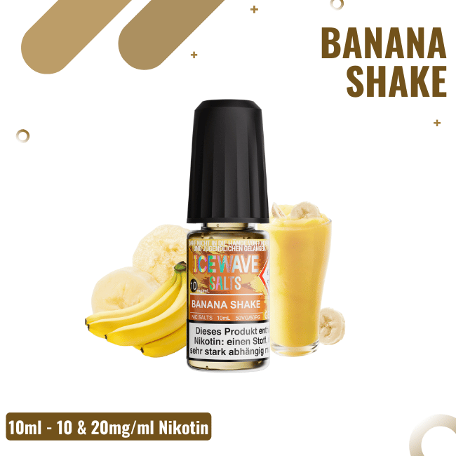 Icewave Salts - Liquid - Banana Shake - 10mg Nikotin