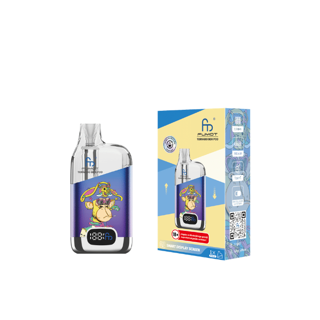 RandM Tornado Digital Box 12000 - Blue Lila