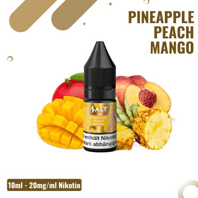 Salt Cristallite Liquid 10ml - Pineapple Peach Mango - 20mg Nikotin