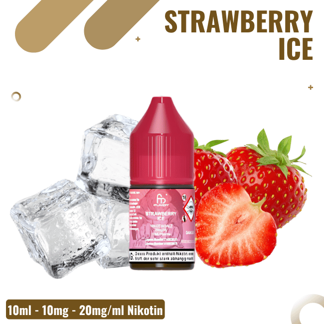 RandM Tornado Nicsalt Liquid 10ml - Strawberry Ice 10mg Nikotin