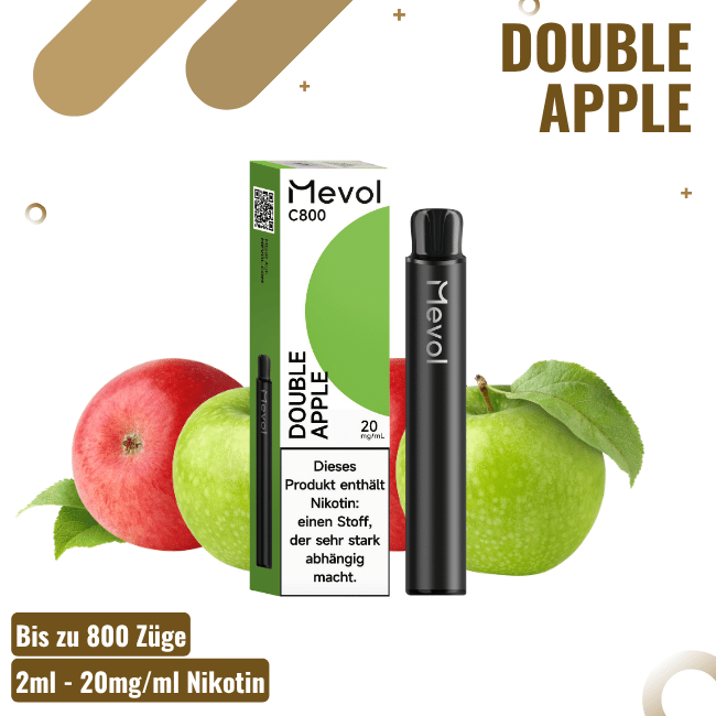 Mevol C800 Vape - Double Apple - 20mg/ml