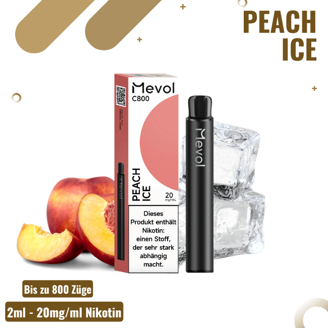 Mevol C800 Vape - Peach Ice - 20mg/ml