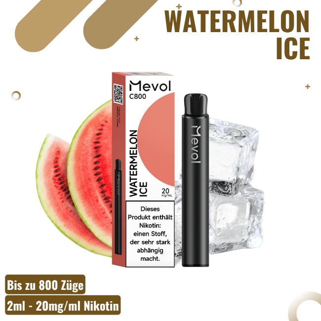 Mevol C800 Vape - Watermelon Ice - 20mg/ml