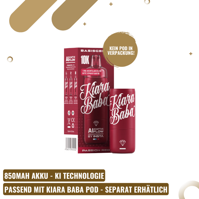 Kiara Baba Vape Akku - Passion Red
