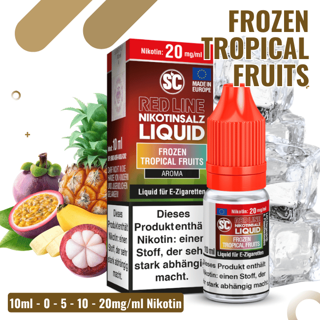 SC Liquid 10ml - Red Line - Frozen Tropical Fruits - 20mg/ml