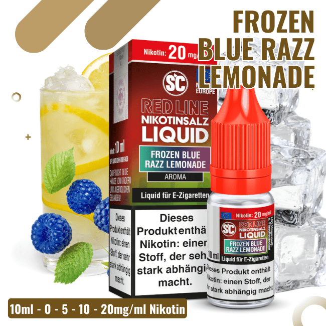SC Liquid 10ml - Red Line - Frozen Blue Razz Lemonade - 10mg/ml