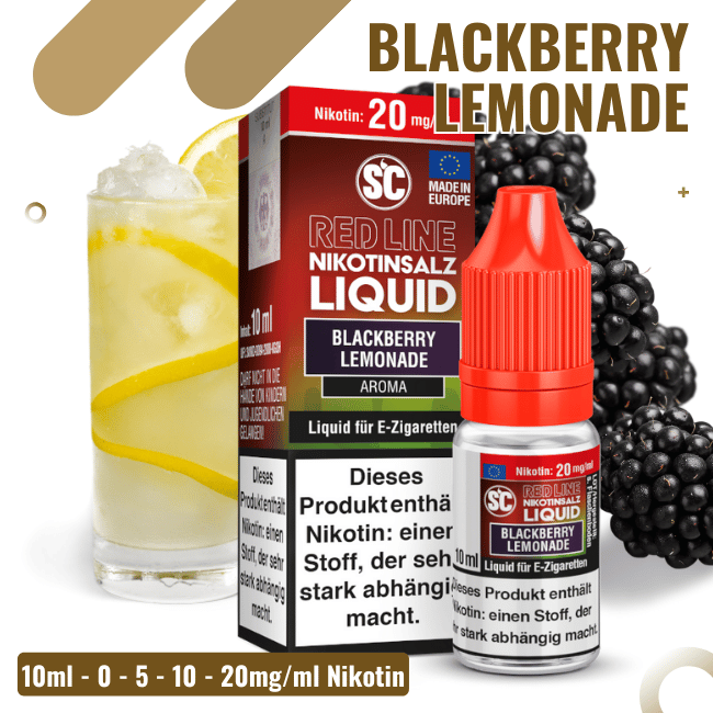 SC Liquid 10ml - Red Line - Blackberry Lemonade - 5mg/ml