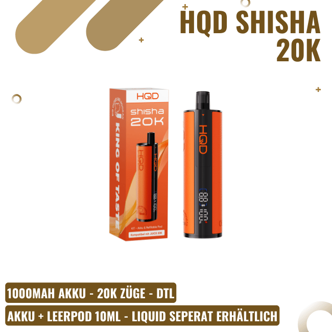HQD Shisha 20K - Orange