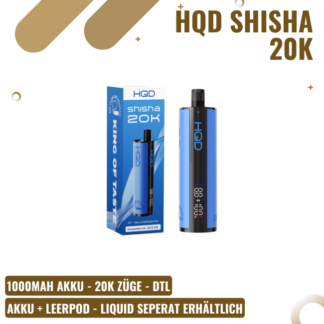 HQD Shisha 20K - Blau