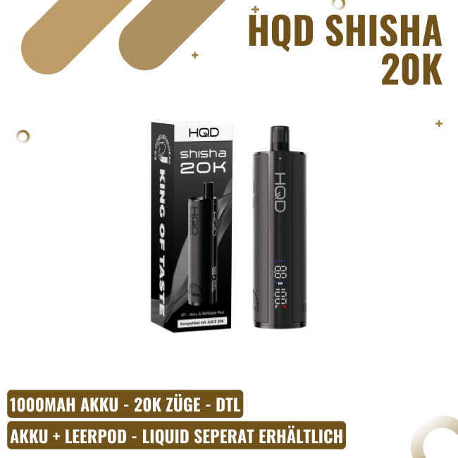 HQD Shisha 20K - Schwarz