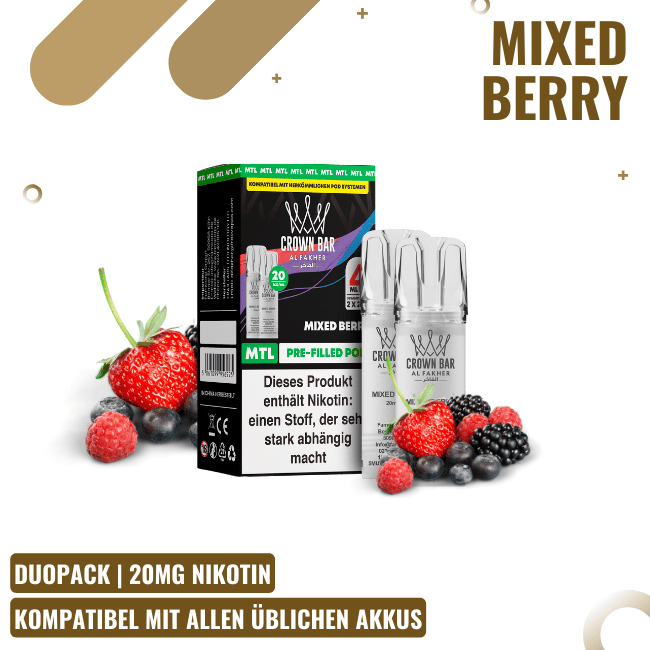 Al Fakher Pods - Mixed Berry - 20mg - MTL