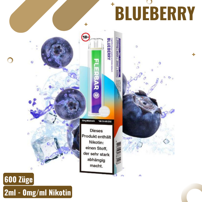 Flerbar 600 - Blueberry - Nikotinfrei