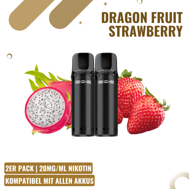 SKE Crystal Pro 800 - Dragon Fruit Strawberry - 2er Pack