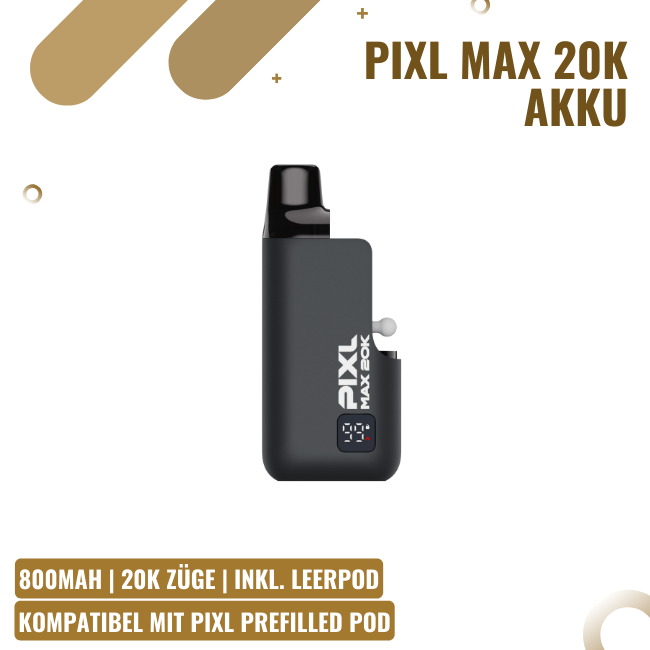 Pixl Max 20K - Akku - Basalt Black