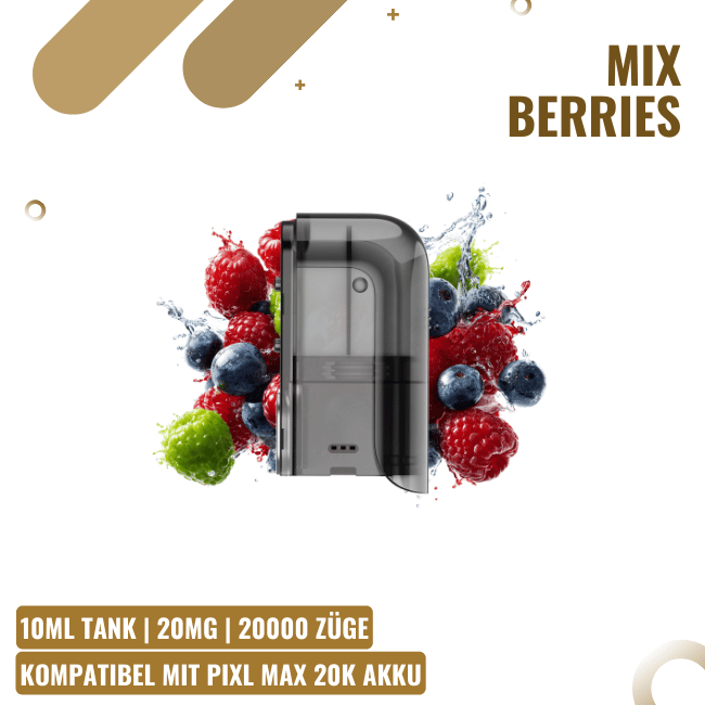 Pixl Max 20K Pod 10ml - Mix Berries