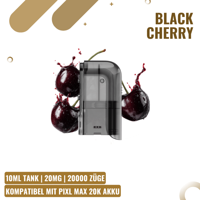 Pixl Max 20K NOW Pod 10ml - Black Cherry