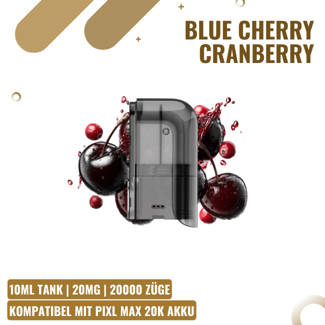 Pixl Max 20K NOW Pod 10ml - Blue Cherry Cranberry