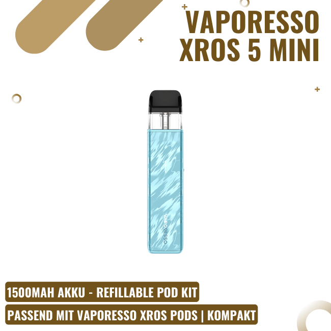 Vaporesso XROS 5 Mini Pod Kit - Flowing Blue