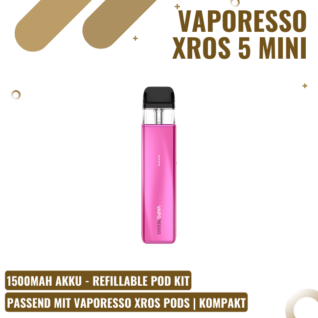 Vaporesso XROS 5 Mini Pod Kit - Rose Red