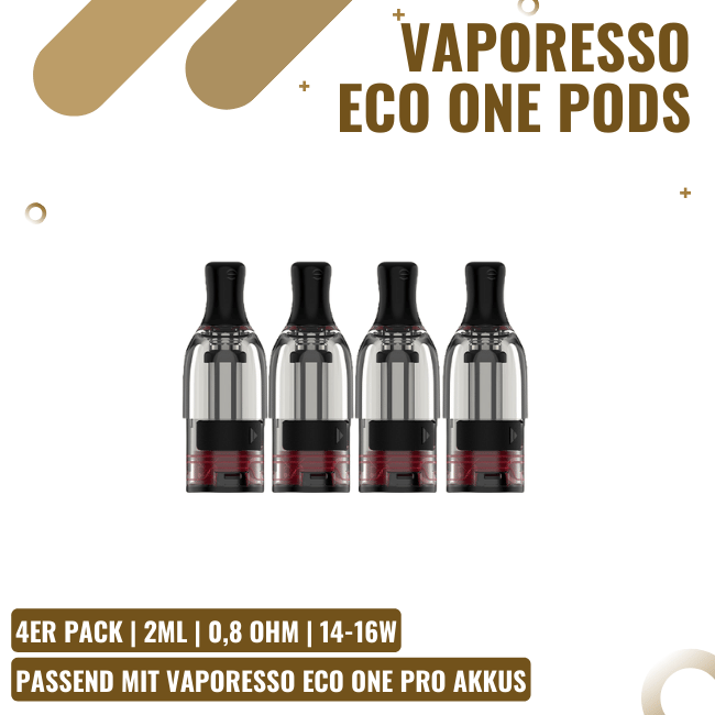 4 Vaporesso Eco One Pods - 0,8 Ohm