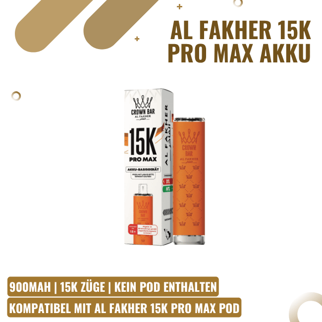 Al Fakher 15K Pro Max Akku - Orange