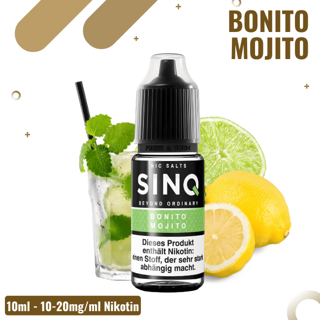 Sinq Liquid - Bonito Mojito - Nicsalt - 10mg Nikotin