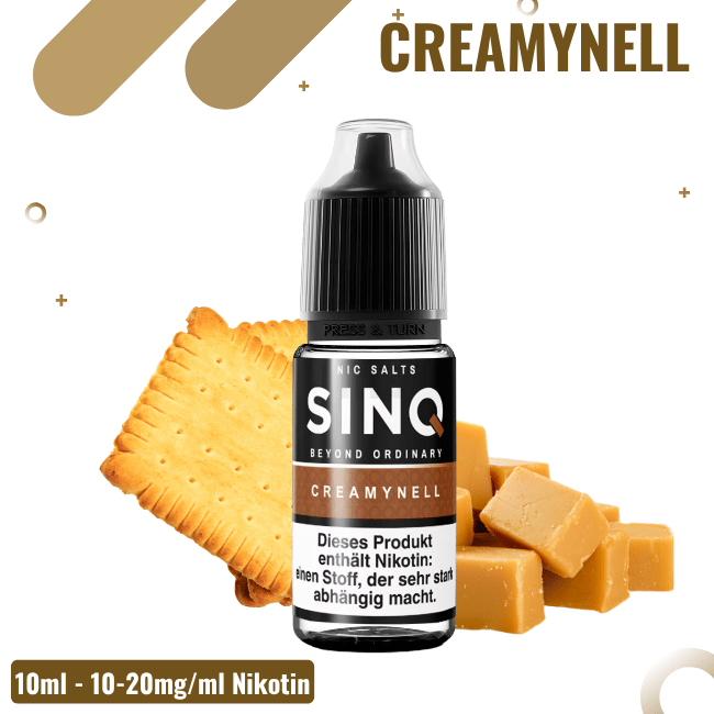Sinq Liquid - Creamynell - Nicsalt - 10mg Nikotin