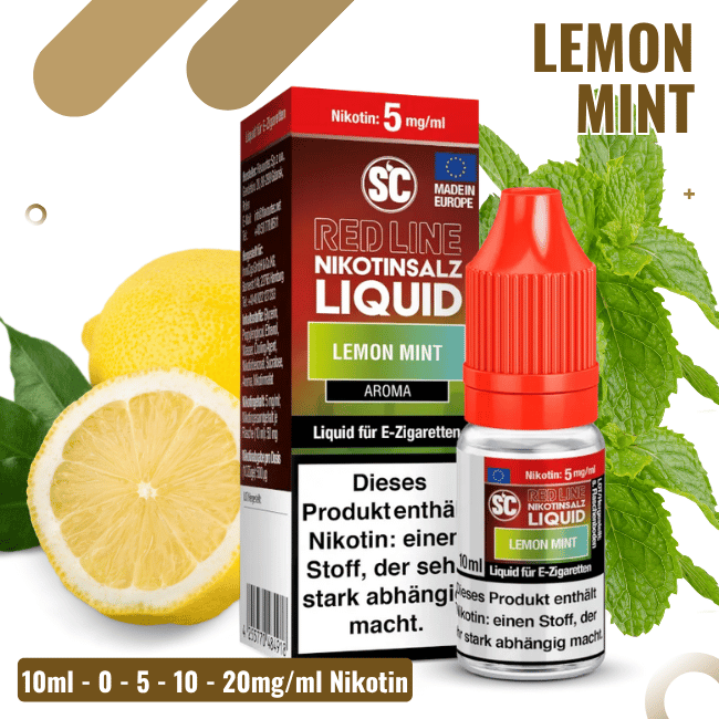 SC Liquid 10ml - Red Line - Lemon Mint - 10mg/ml