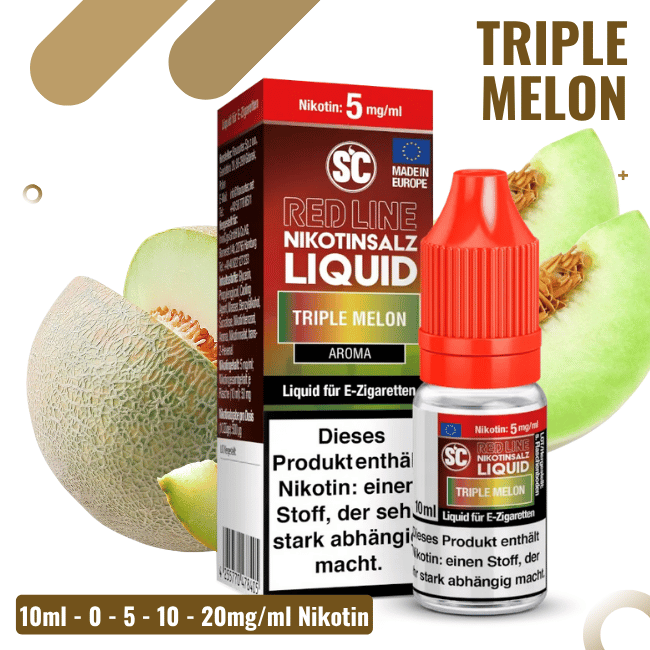 SC Liquid 10ml - Red Line - Triple Melon - 10mg/ml