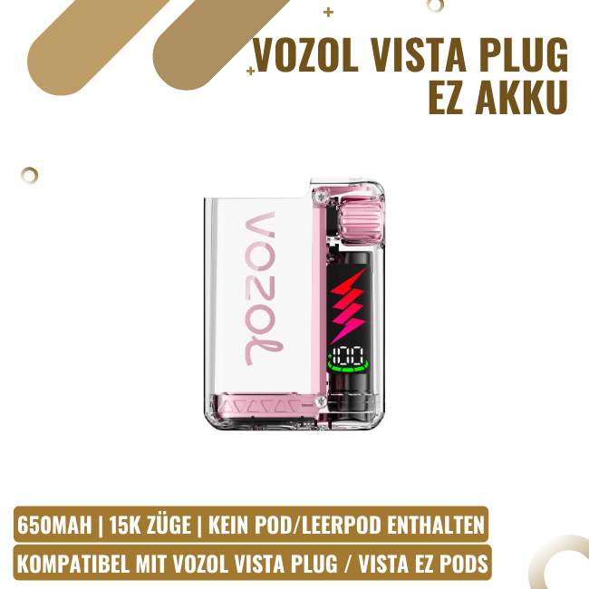 Vozol Vista Plug EZ Akku - Rose Pink