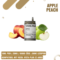 Vozol Vista Plug EZ 15K Pod 10ml - Apple Peach