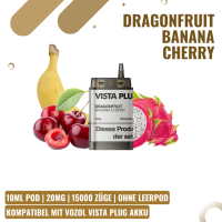 Vozol Vista Plug EZ 15K Pod 10ml - Dragonfruit Banana Cherry