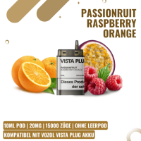 Vozol Vista Plug EZ 15K Pod 10ml - Passionfruit Raspberry...