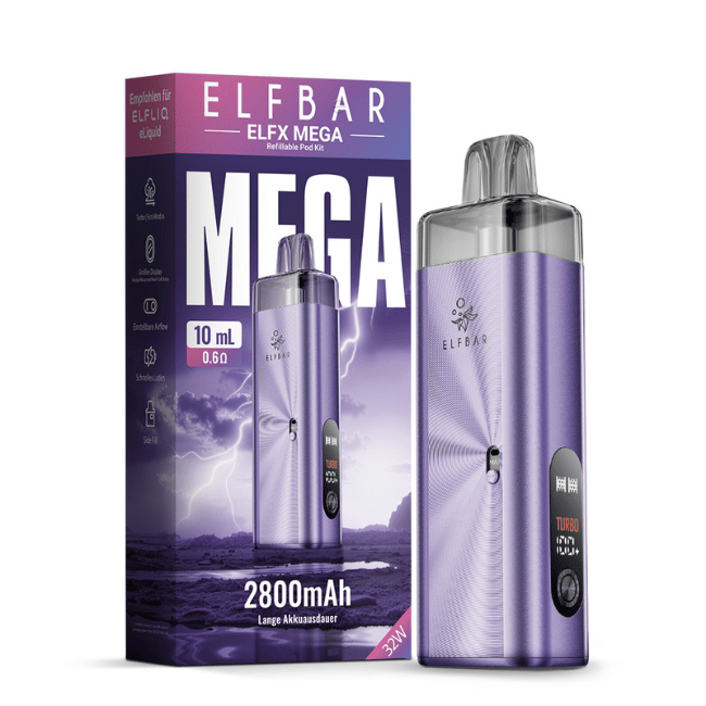 Elf Bar ELFX Mega - Pod Kit - Purple