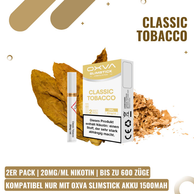 OXVA Slimstick Pods - Classic Tobacco - 2er Pack