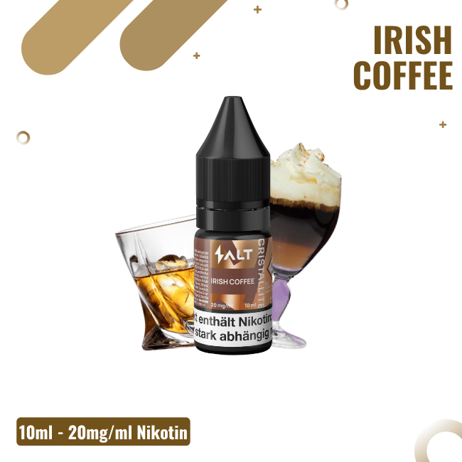 Salt Cristallite Liquid 10ml - Irish Coffee - 20mg Nikotin