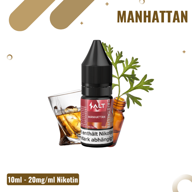 Salt Cristallite Liquid 10ml - Manhattan - 20mg Nikotin