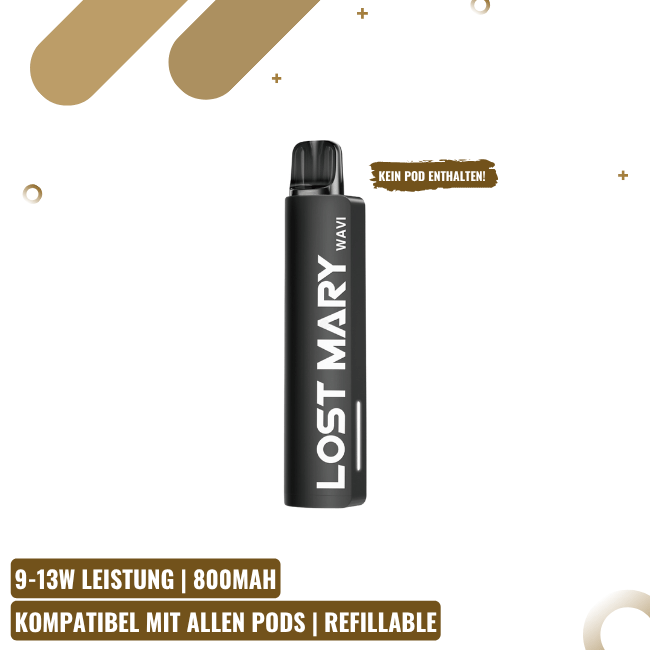 Lost Mary Wavi - Akku - Black