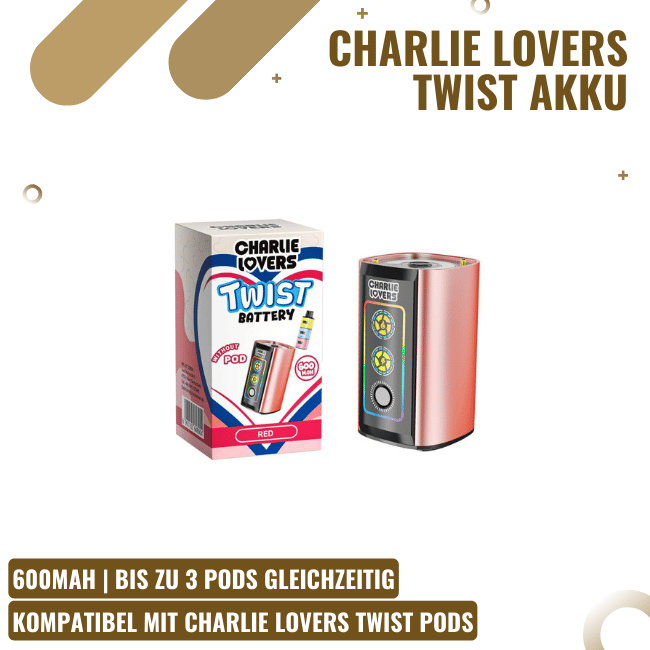 Charlie Lovers Twist - Akku - Red