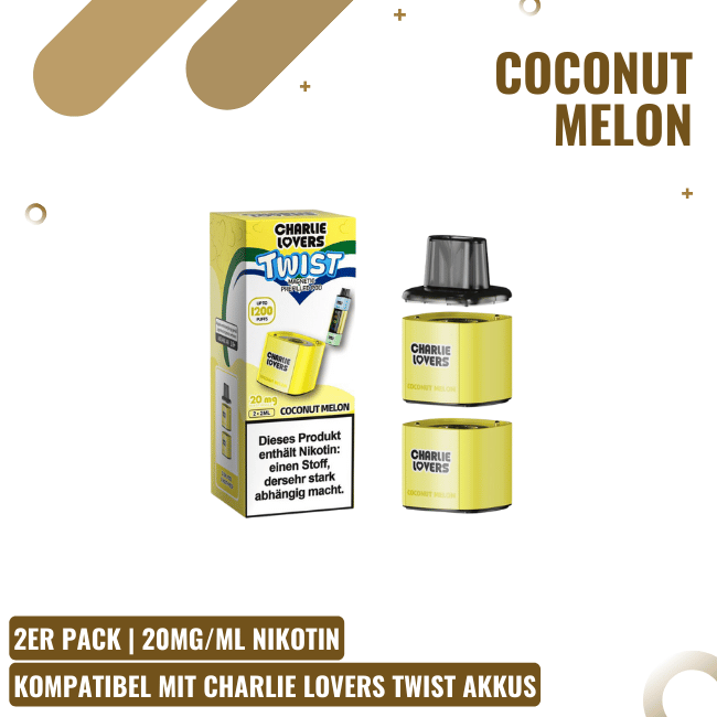 Charlie Lovers Twist - Pods - Coconut Melon - 2er Pack