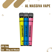 Al Massiva Vape - Blaulicht - E-Shisha - bis zu 600...