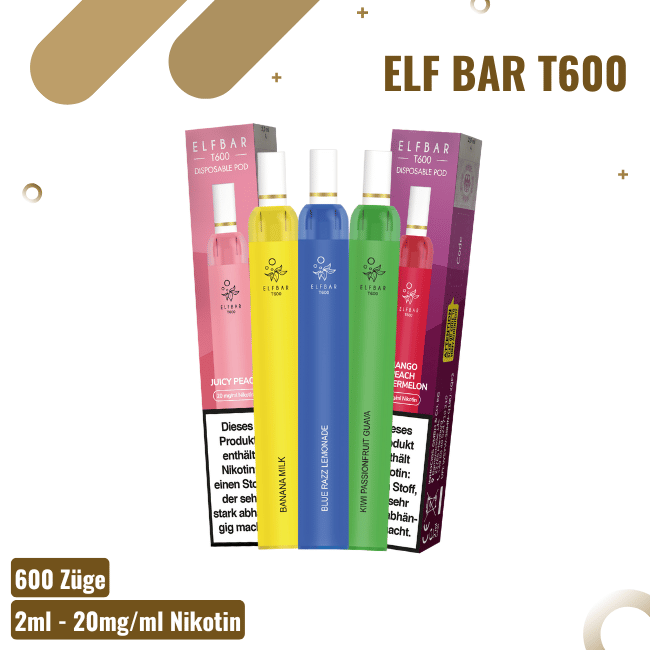 Elf Bar T600 - Alle Sorten
