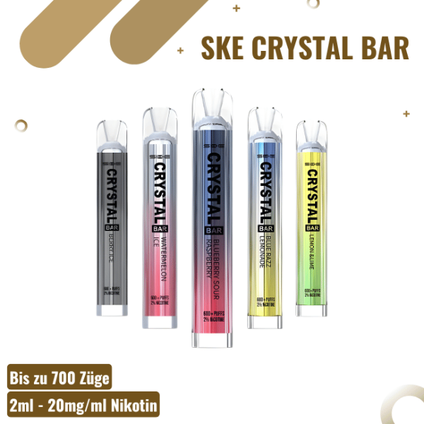 SKE Crystal Bar Vape 600 Zge | Nur 4,99, 4,99