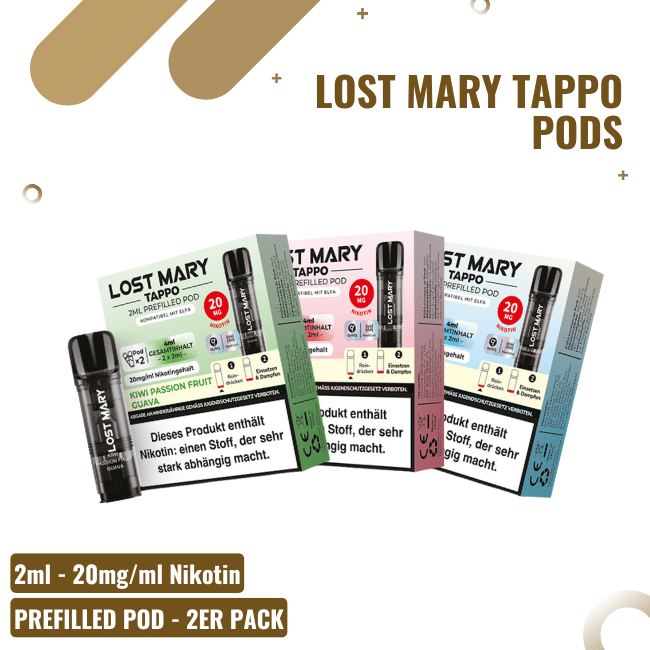 Lost Mary Tappo Pod - Alle Sorten