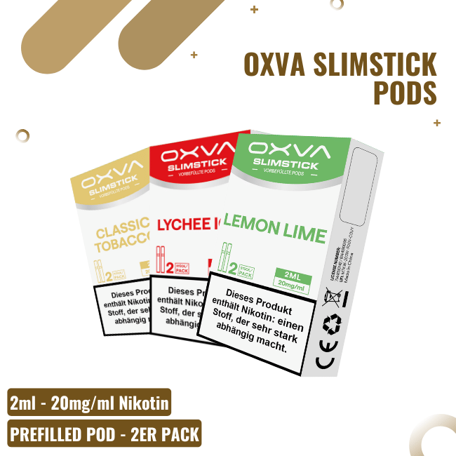 OXVA Slimstick Pods - Alle Sorten